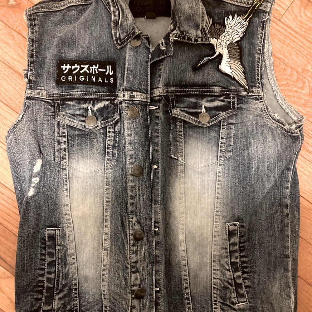 Embroidery styled Denim Vest